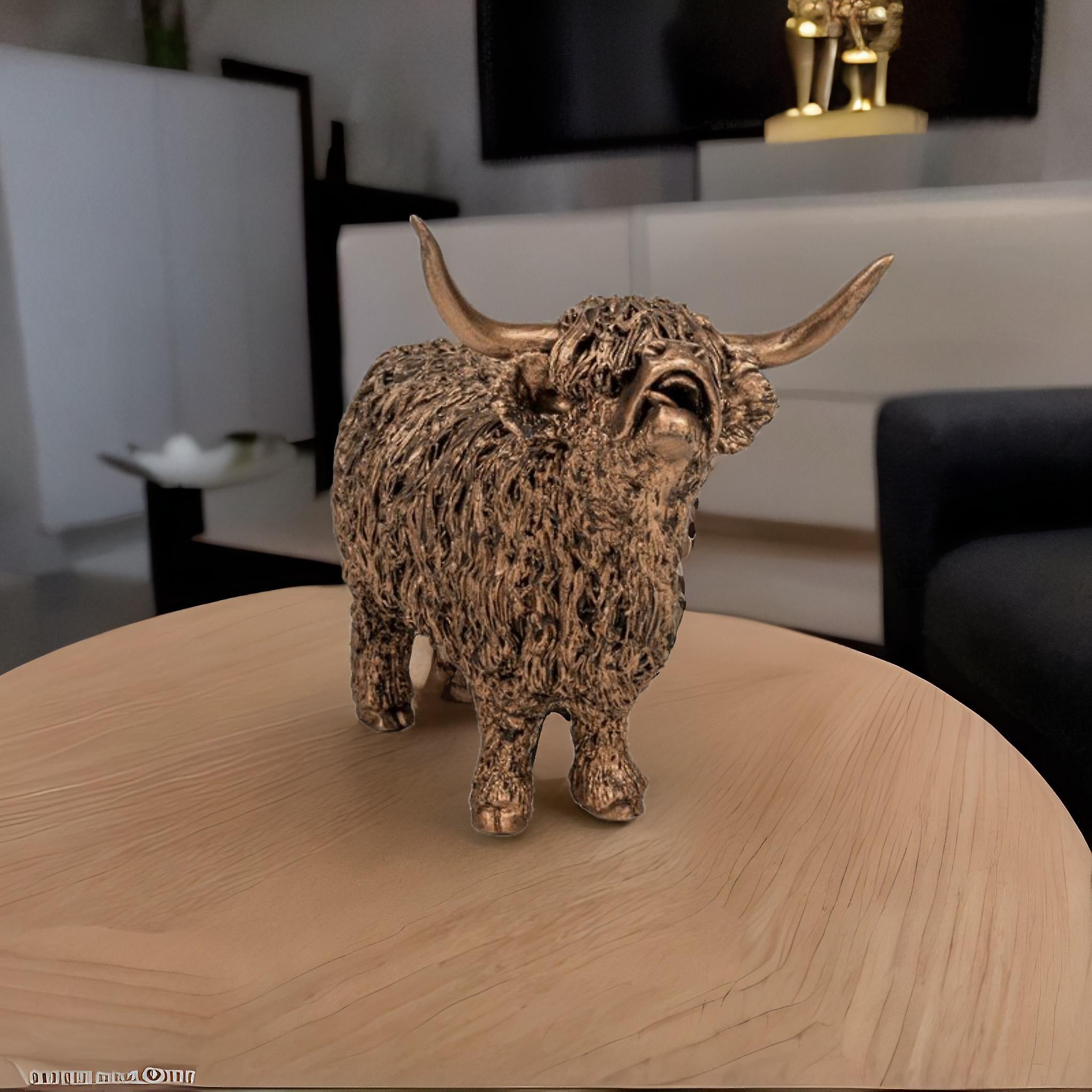 Highland Cow Mooing Sculptures & Statues
