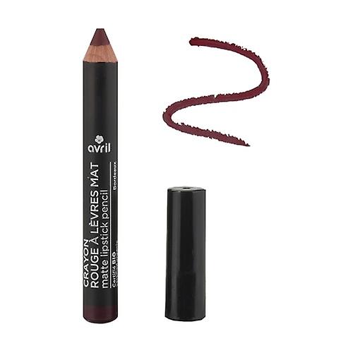 Matte lipstick pencil Bordeaux Certified organic 1 unit