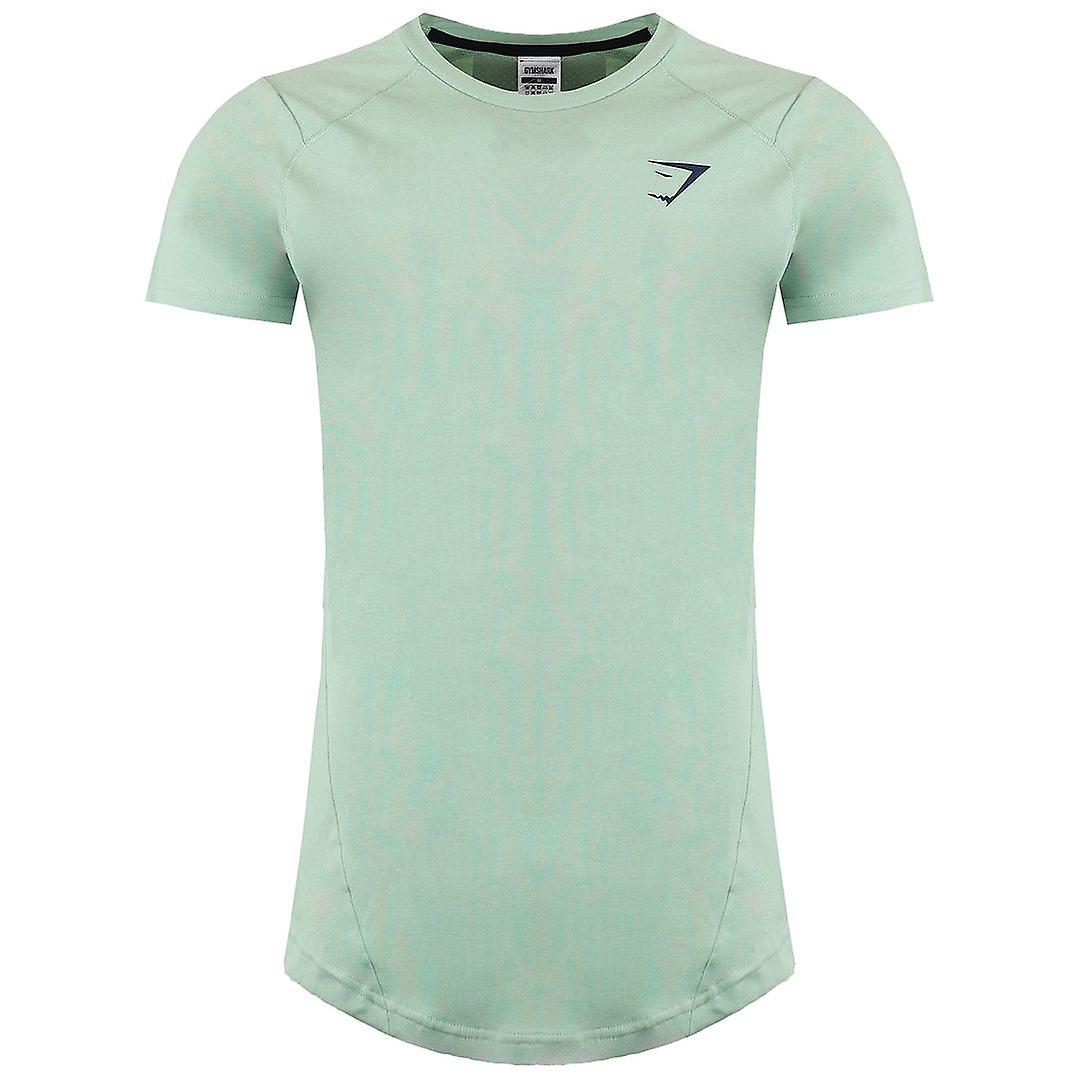 Gymshark Bold Muscle Short Sleeve Crew Neck Mens Green T-Shirt A1A6C EBCH CI1