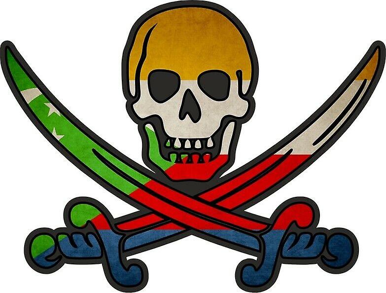 Sticker sticker pirate jack rackham calico country flag COM com commores