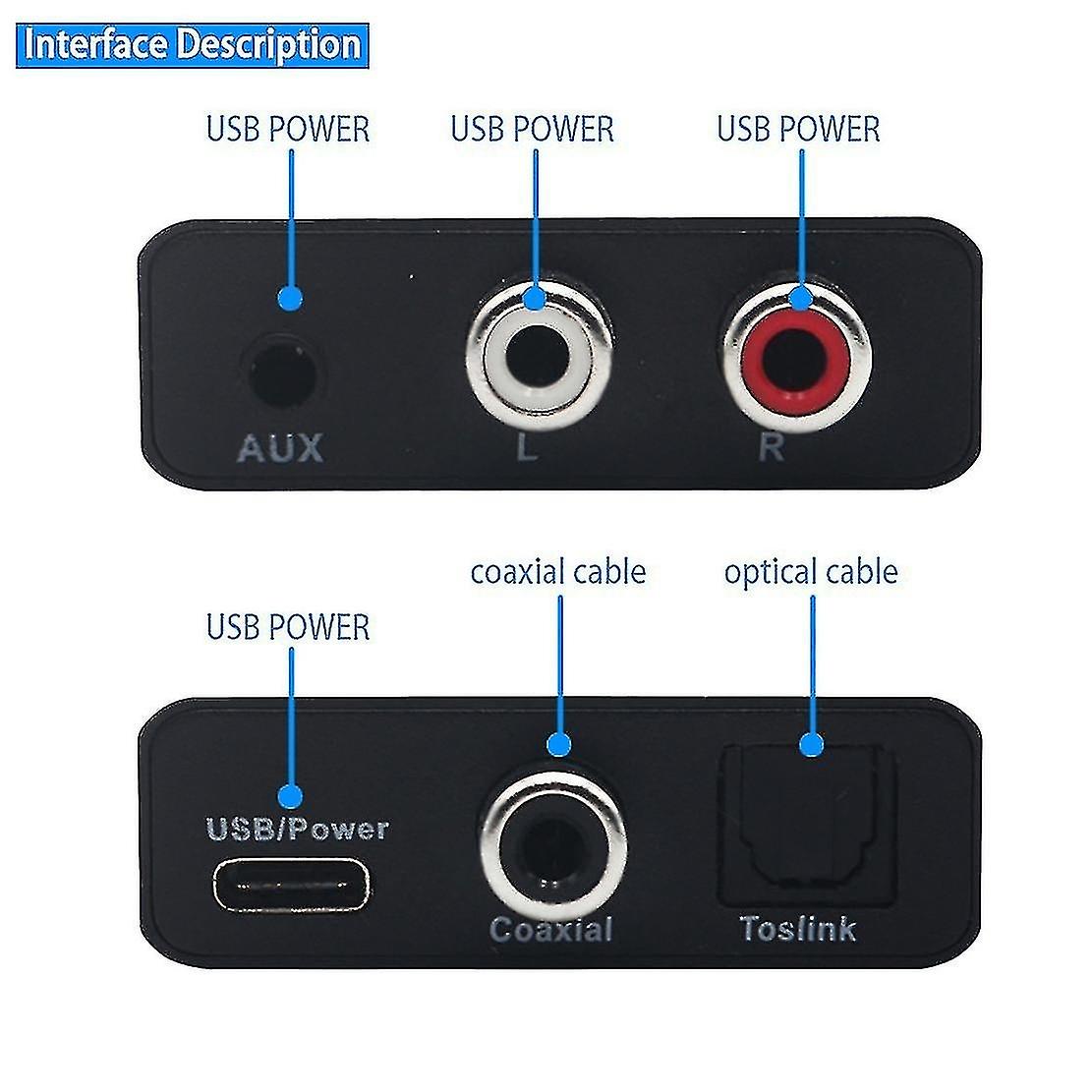 Analog To Digital Audio Coaxial Converter Digital Audio Converter