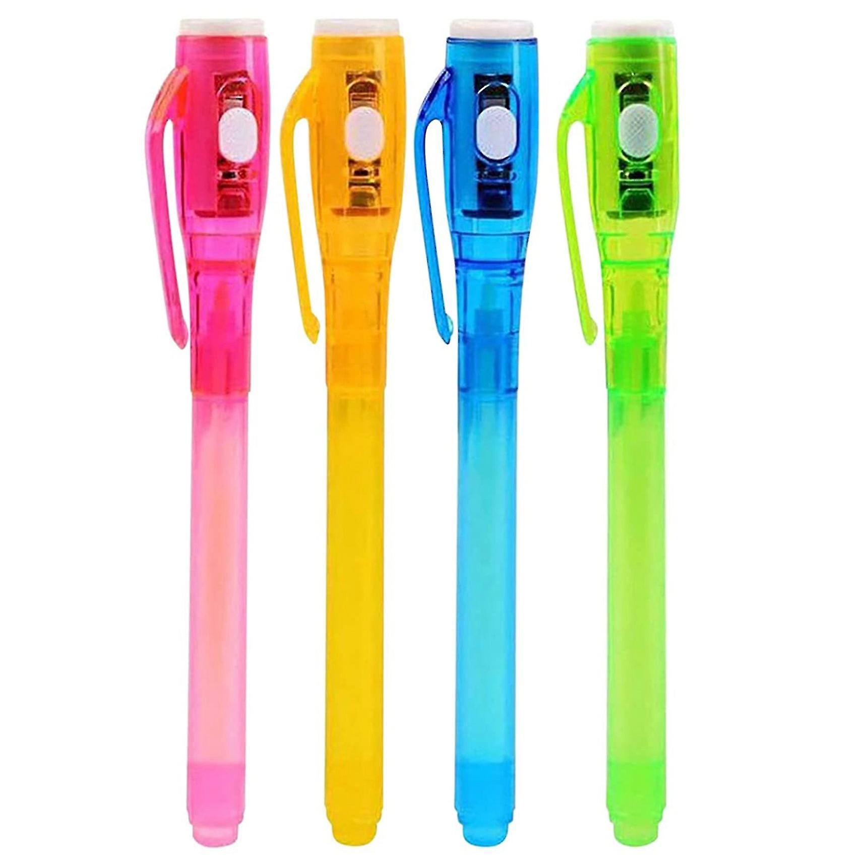 4pcs Invisible Ink Pen Colorful Hidden Graffiti Pen, Suitable For Artistic Rock Paintings And Easter Eggs