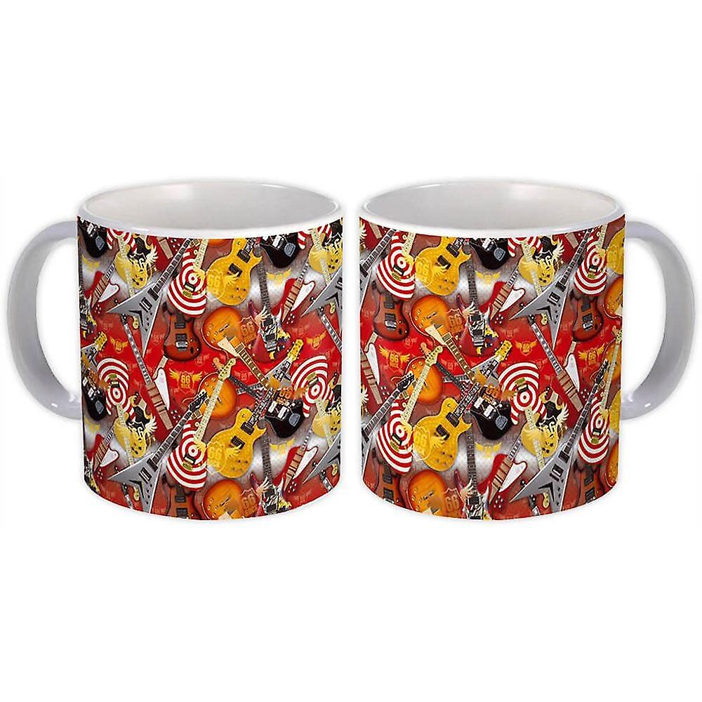 Geschenk-Becher: Moderne Gitarren Muster