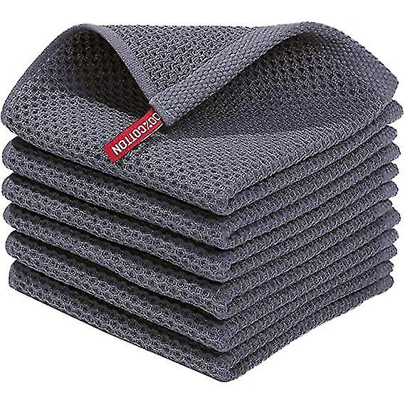 Kitchen Dish Cloths, 6-pack Quick Drying Dish Towels