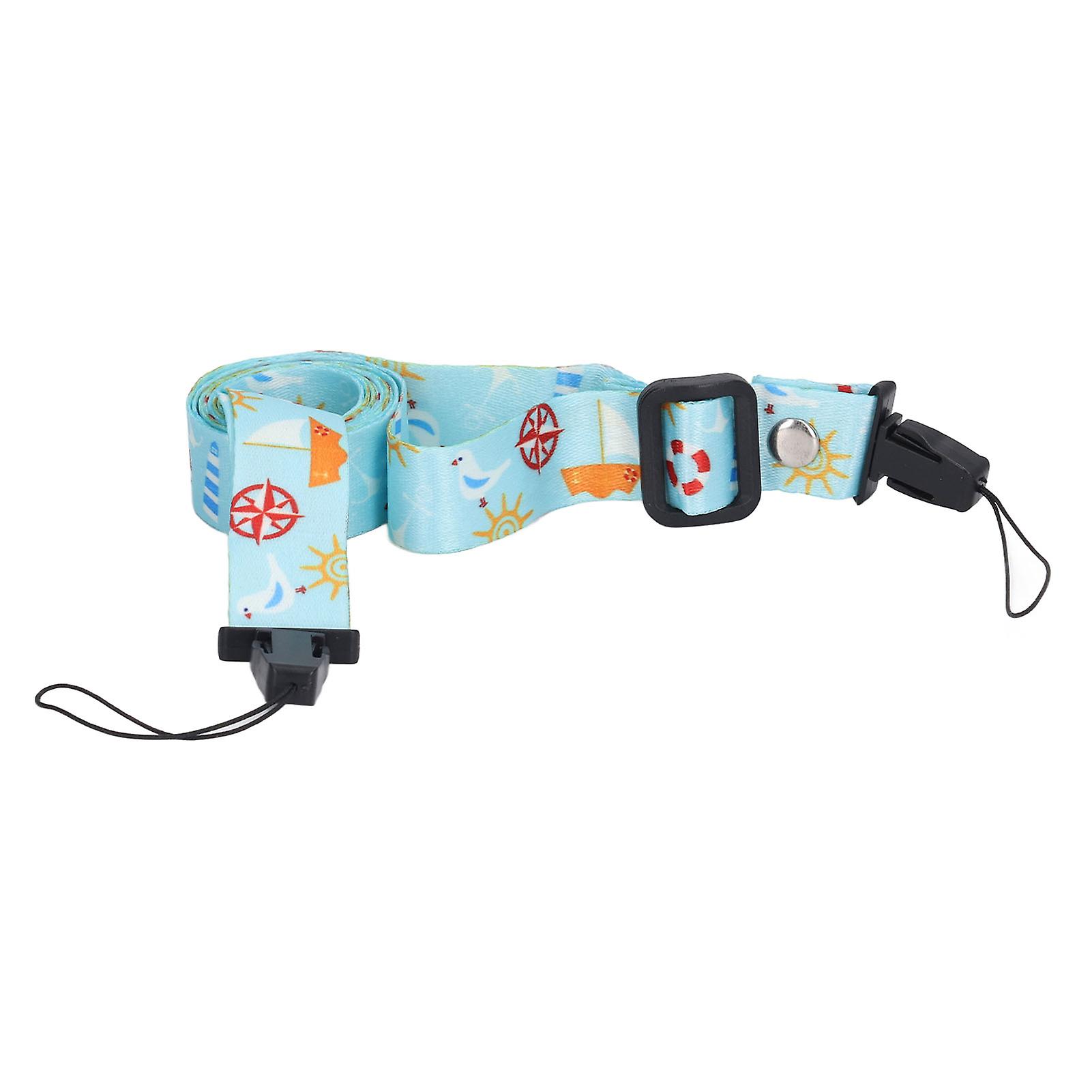 1.2m Camera Shoulder Strap Length Adjustable Multifunctional Stylish Printed Camera Belt for Instant Camera Mini12 11 8 Anchor Pattern 