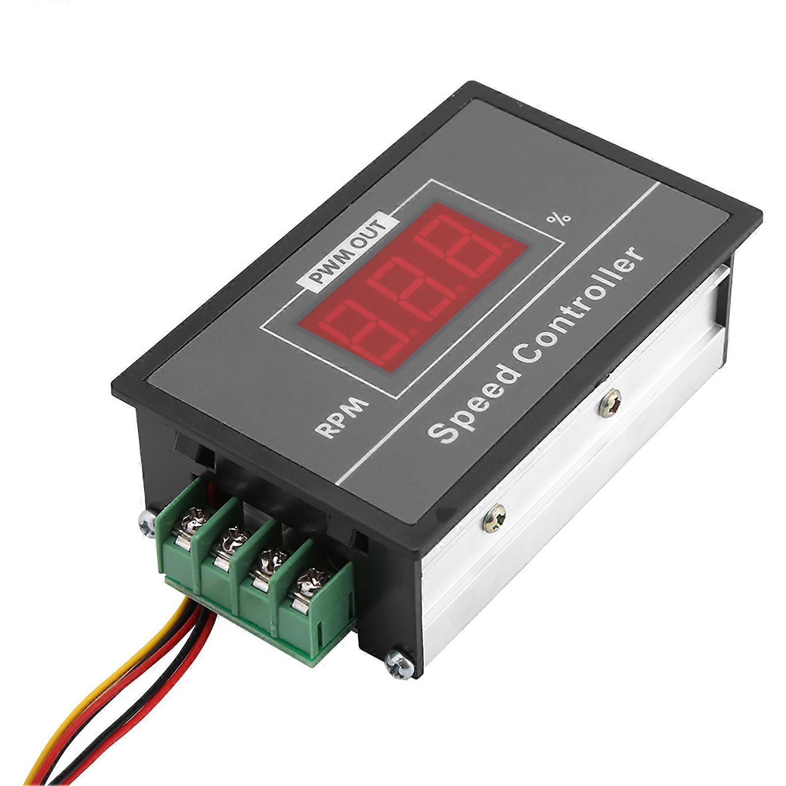 DC Motordrehzahlregler 6-60V, 12/24/36/48V, 30A PWM – Mit Start/Stopp, Potentiometer Und Digitalanzeige