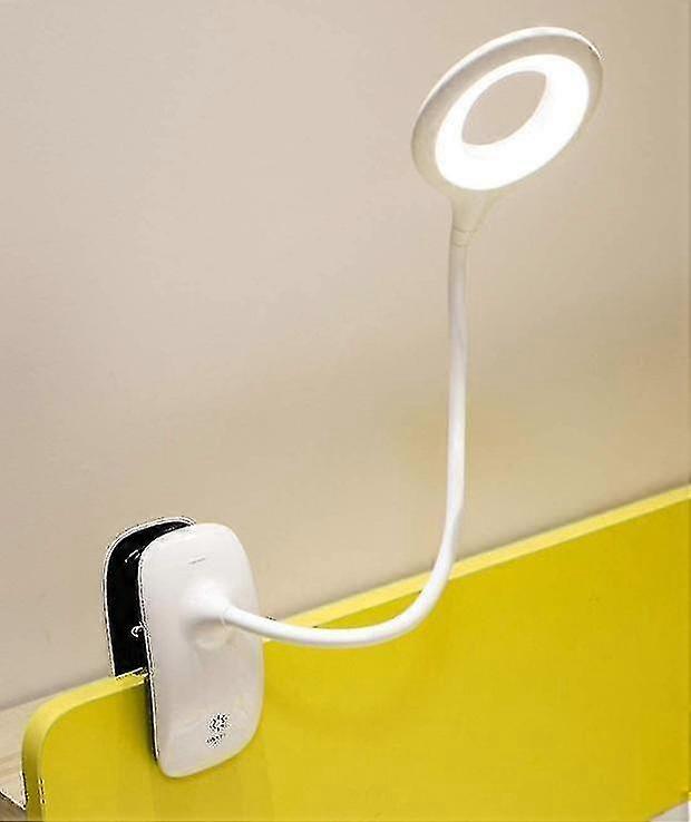 Lampe de lecture à pince à LED, lampe de table à intensité variable pour la protection des yeux