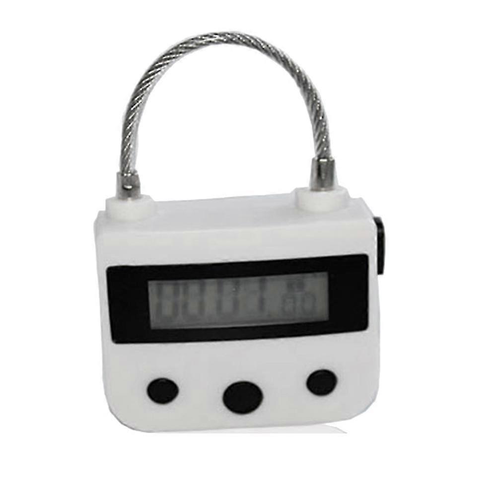 Metall Timer Lås USB LCD-skärm Metall Elektronisk Uppladdningsbar Timer Multifunktions Hänglås