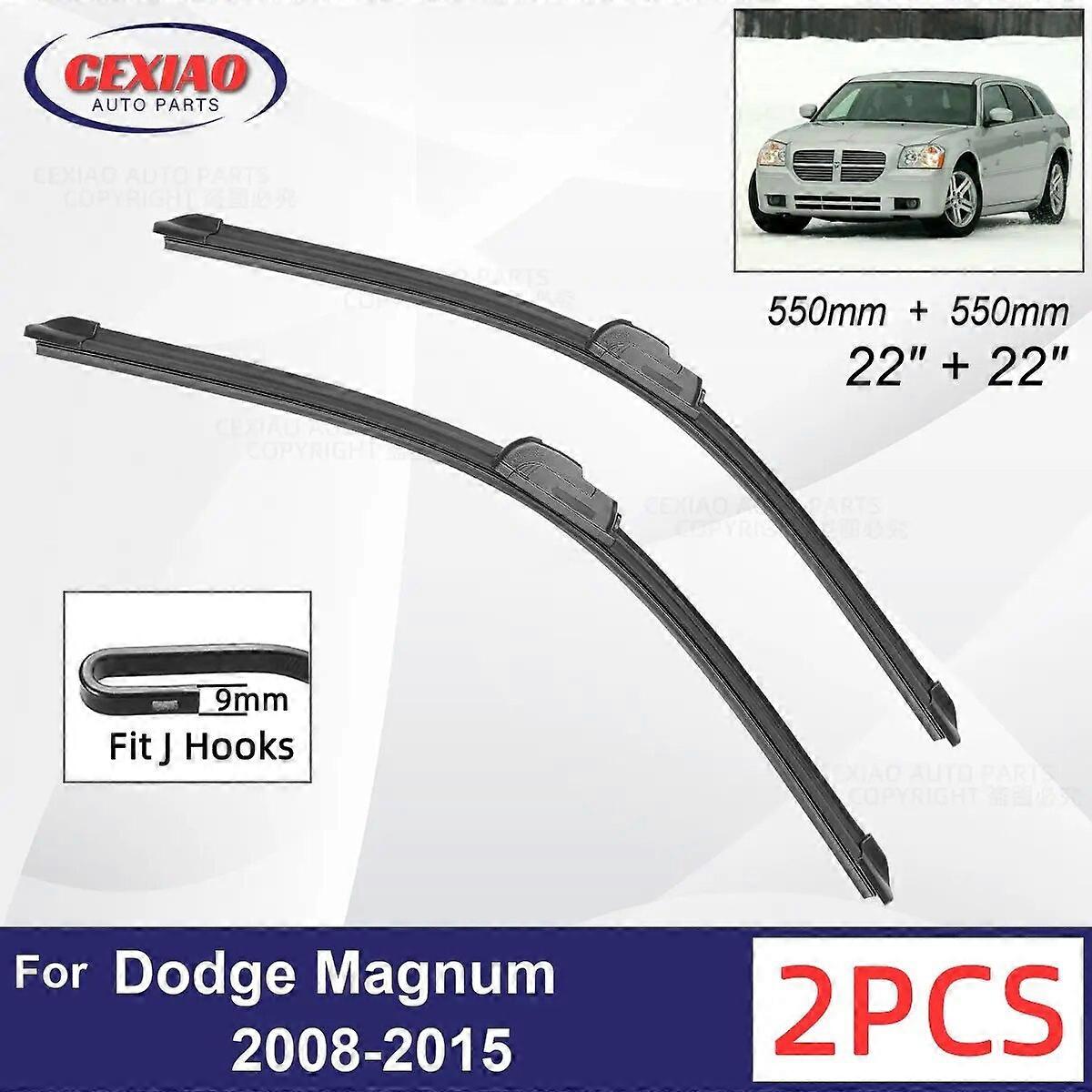 Car Wiper For Dodge Magnum 2008~2015 Front Wiper Blades Soft Rubber Windscreen Wipers Auto Windshield 22" 550mm FN9U6379