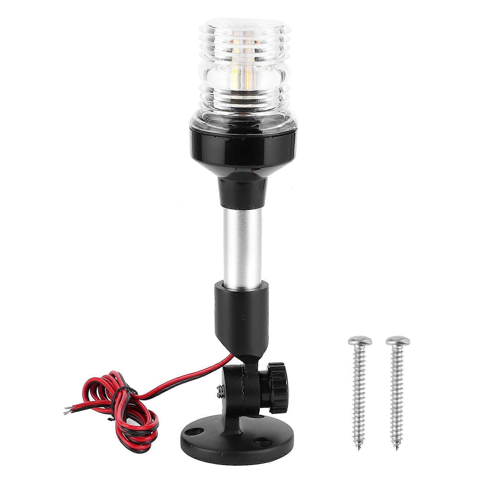 Adjustable LED All Around Anchor Light Sailing Boat Yacht Signal Bulb Foldable Waterproof 360 Round 12V24V(9in ) NO.79454