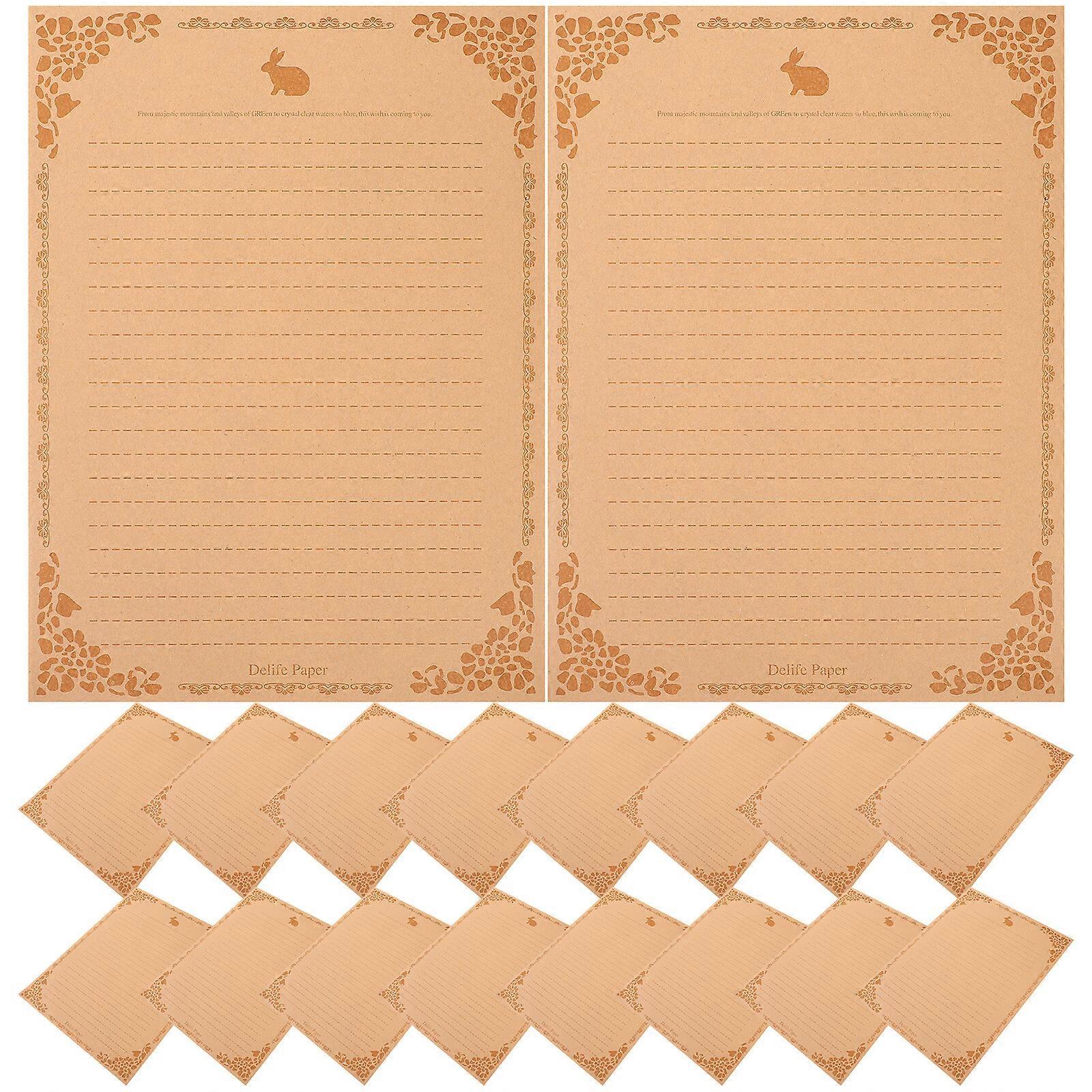 50 Sheets Retro Writing Paper Letter Paper Letter Writing Paper Kraft ...