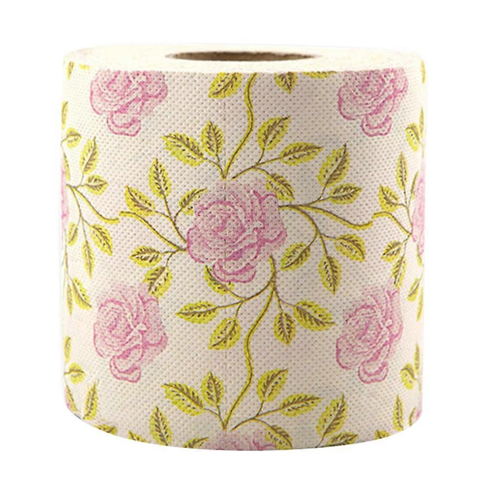 1 Roll of Toilet Paper Printed Roll Paper Decorative Fun Printing Napkin Bathroom Tissue