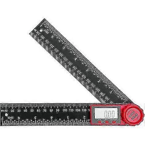 360 Degree Double Scale Digital Protractor, 200 Mm, With Lcd Display And Locking Function, For Engineering, Construction And Surveying