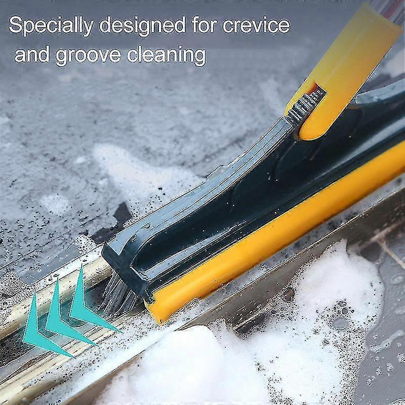 Barsinfi pol 2 in 1 Floor Brush Scrub Brush with Long Handle Bathroom Wiper with 120 Degree