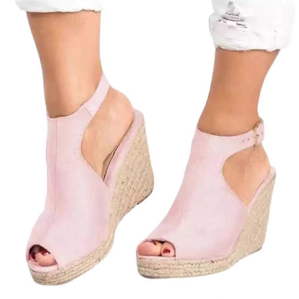 Damskor med espadrill och klack