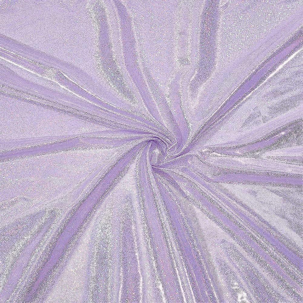 2.18yard Hologram Fabric by The Yard 59nch Wide Shattered Glass Hologram Fabric Plum Glossy Holographic Fabric Polyester Iridescent Fabric for Sewing