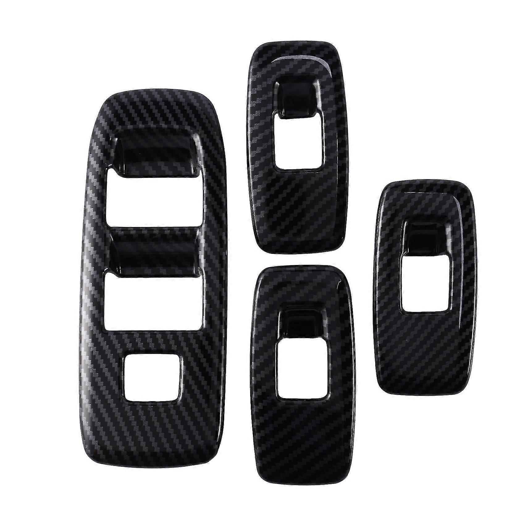 carbon fiber window switch panel cover for ford ranger/everest 15-21