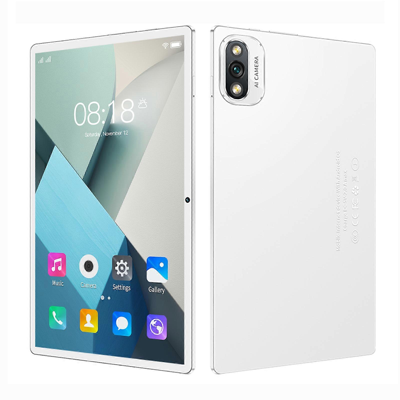 High Configuration 10.1inch Tablet, 4+32G Ultra-thin HD Display (2.4G/5G WiFi, 256G), Android Tablet, Learning Game Video Office Tablet, Dual SIM Comm