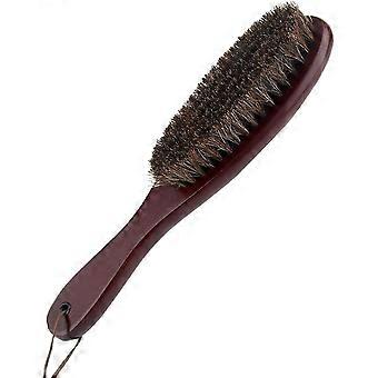Kleiderbürste Kleiderbürste Haarentfernungsbürste mit echtem weichem Rosshaar und Holzgriff für Mäntel, Herrenanzüge, Schuhe, Jacken, Möbel, Fußmatten