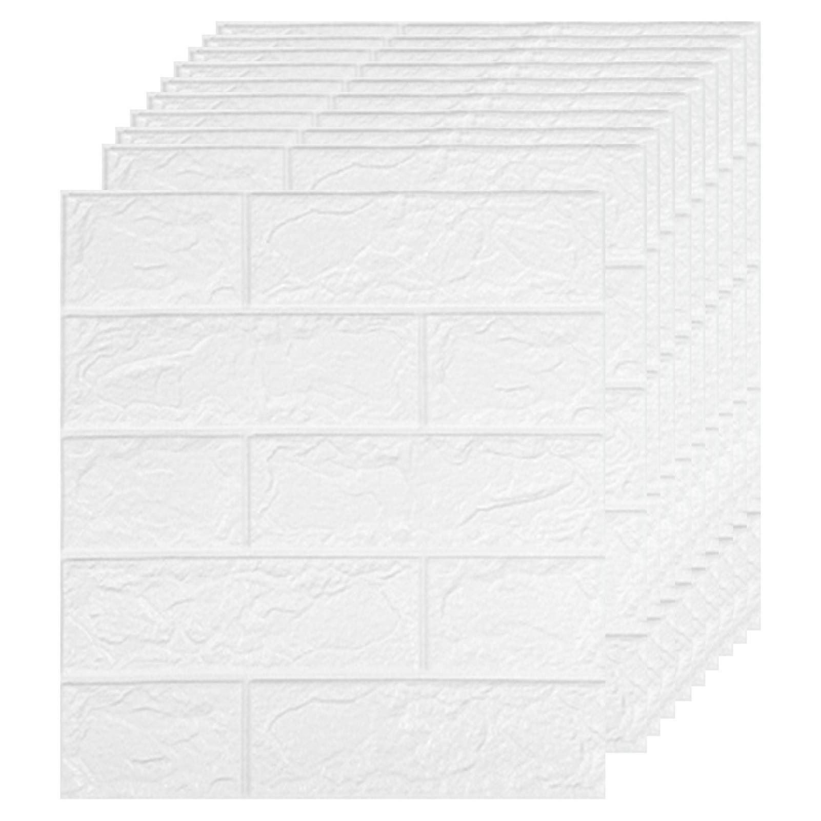 3D Brick Pattern Wall Stickers Set Removable Background Stickers for Bedroom Home