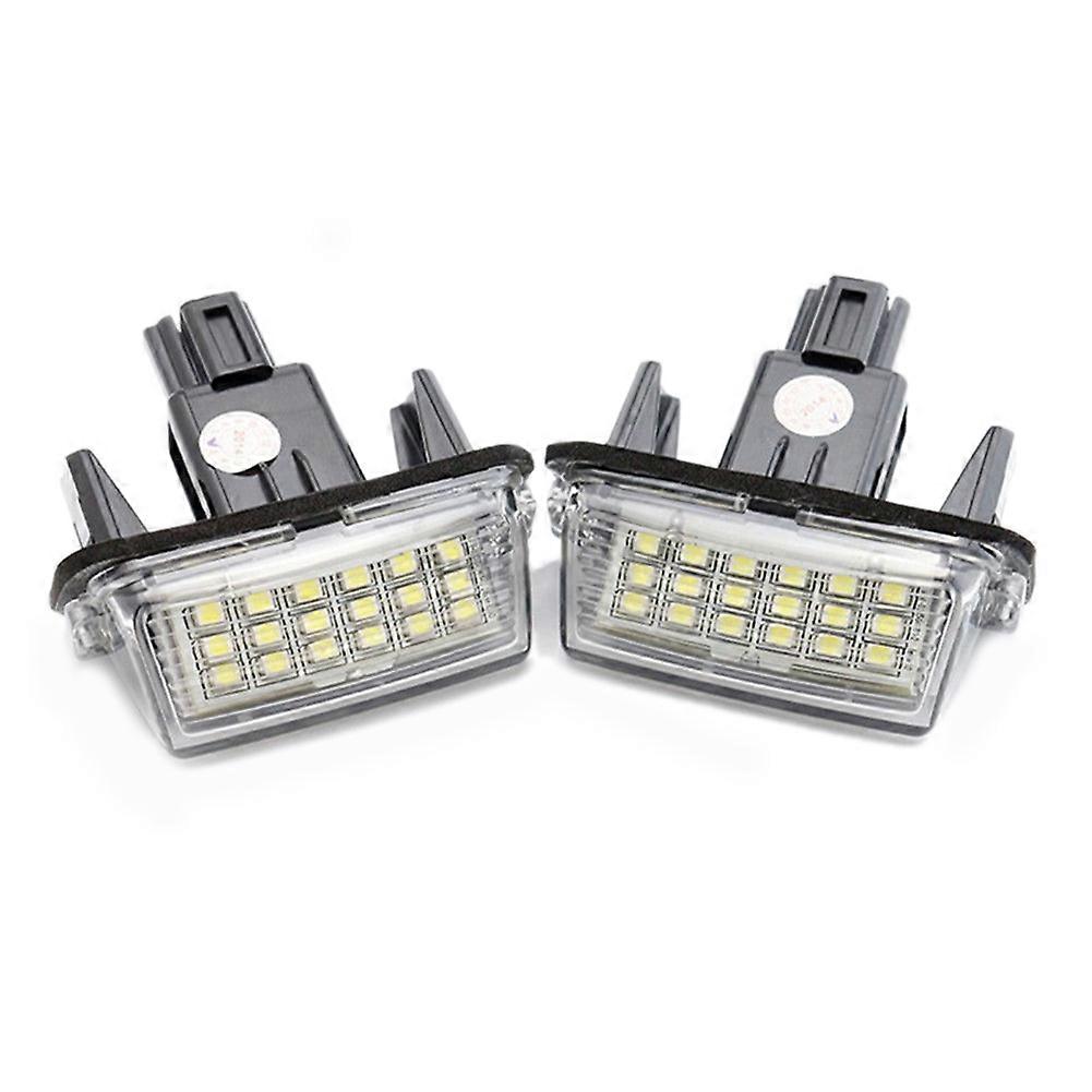 2 Pcs/Set 18 LED Car License Number Plate Light Bulb Lamp for Toyota Camry Yaris Corolla