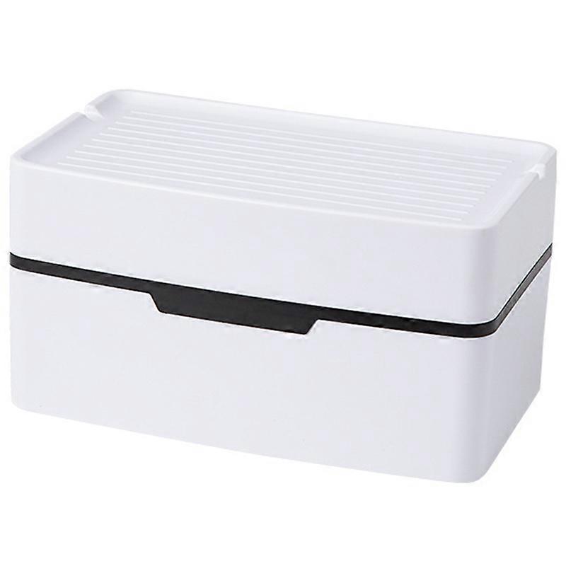 Bathroom Tissue Box Wall-Mounted Adhesive Roll Paper Holder Waterproof Splashproof Floating