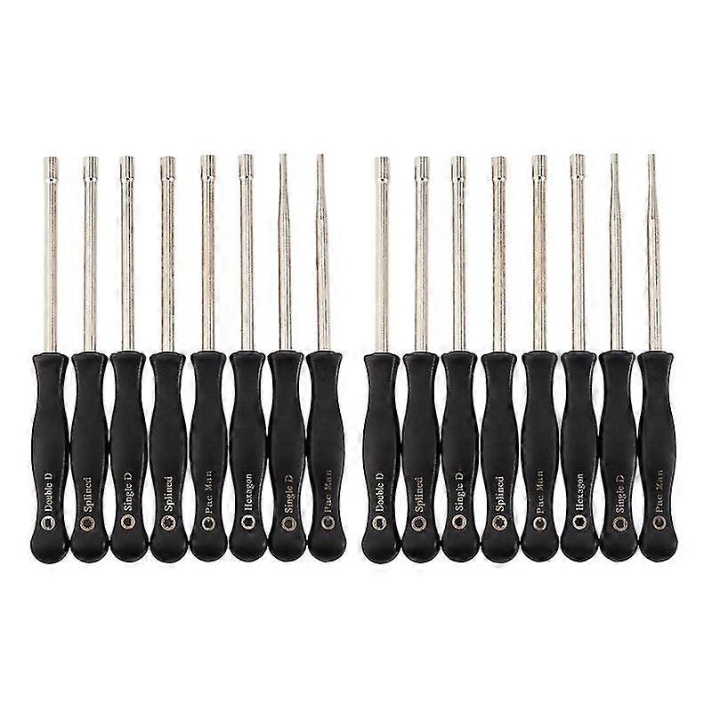 16 Pcs Screwdriver Carburetor Adjment Tool Single D Double D Hexagon Hex Socket Kit Set
