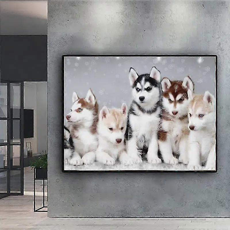 5D DIY الماس اللوحة، مجموعة من الكلب، اللوحة الماس الكامل، مجموعات التطريز، ديكور المنزل اليدوية