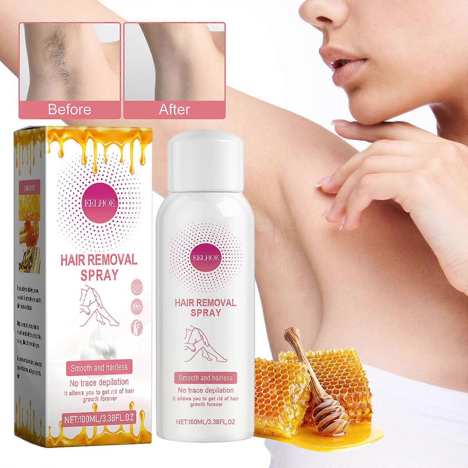 Spray dépilatoire pour une épilation rapide sous les aisselles Pores rétrécissants doux Spray nettoyant délicat 100 ml FLYE243424