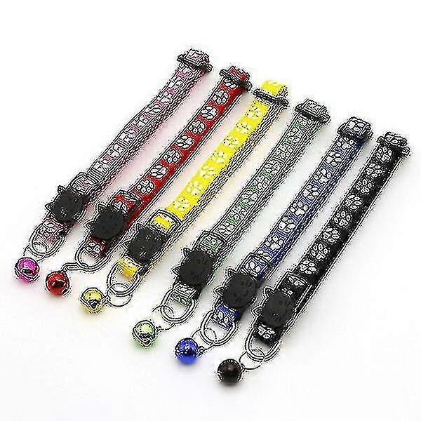 Pet Flea Collar Can Adjust The Neck Belt Of Dog, Cat And Rabbit To Prevent Flea, Mite, Mite And Tick(6 Pcs Red, Yellow, Green, Blue, Black, Pink)