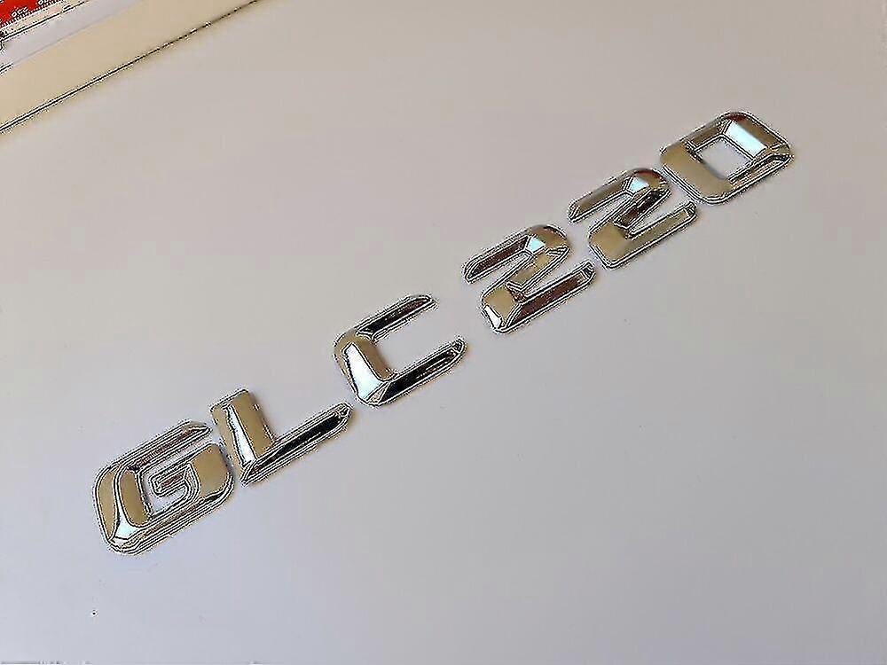 Glc220 Silver Chrome Letter Number Rear Boot Badge Emblem Glc Class Mercedes