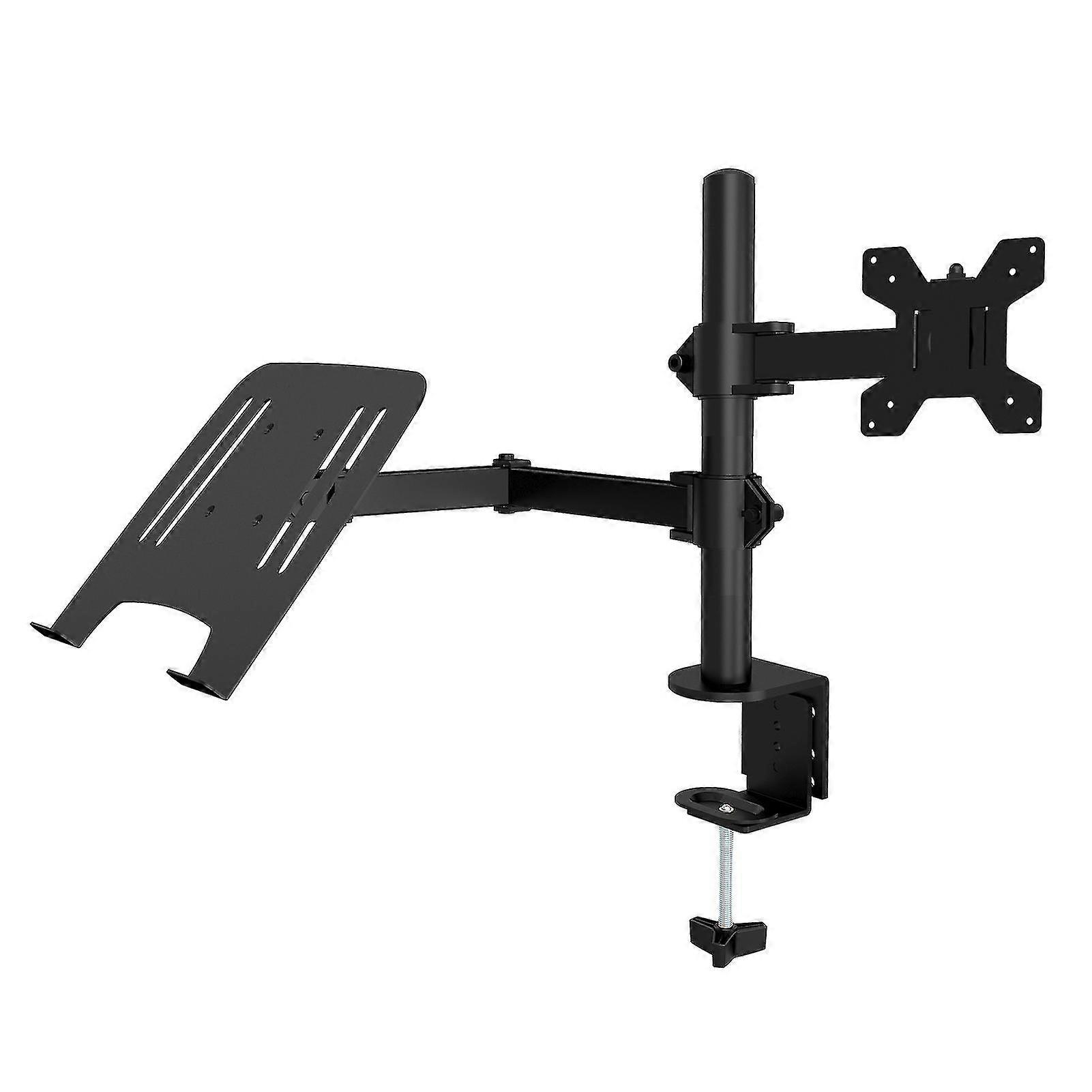 Monitor Stand With Laptop Holder Workstation 13 To 27inch Notebook
