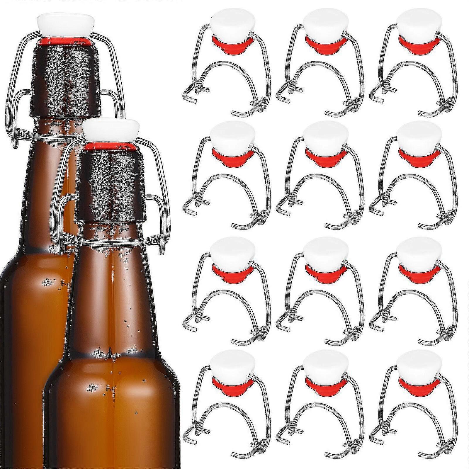 12 قطعة الوجه نمط استبدال قبعات مع ختم سيليكون جوانات سدادات للزجاجات زجاجات الدب