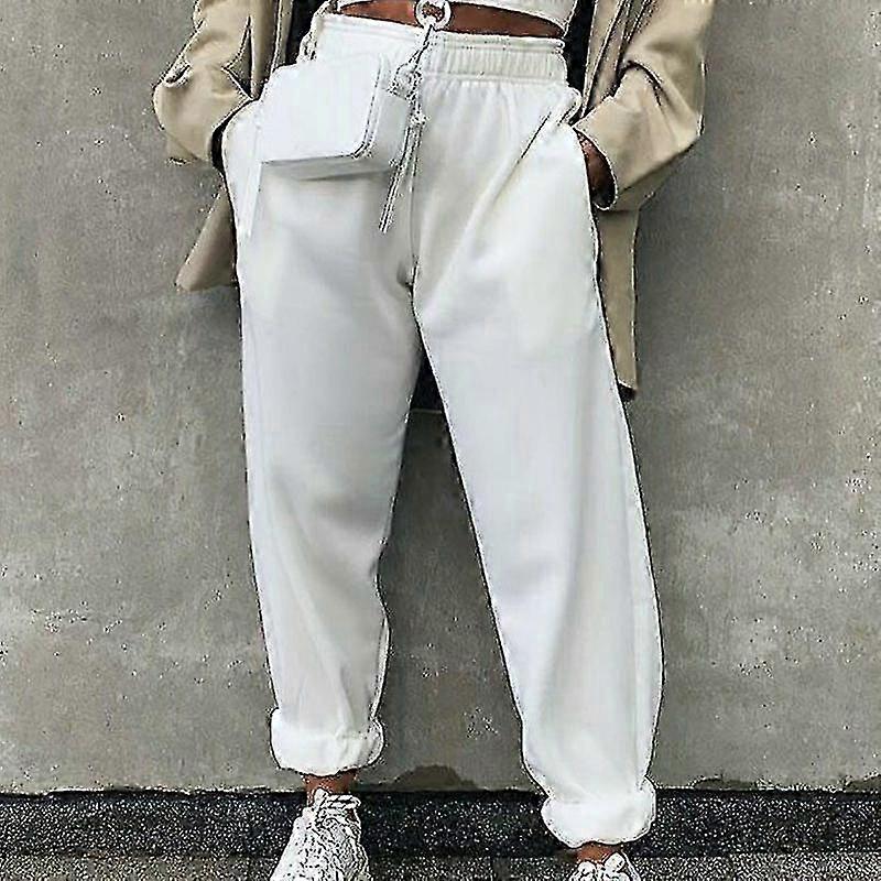 Womens Casual Oversized Joggers Tracksuits Bottom Tracksuitie Jogging Gym Elastic Pants Loungewear