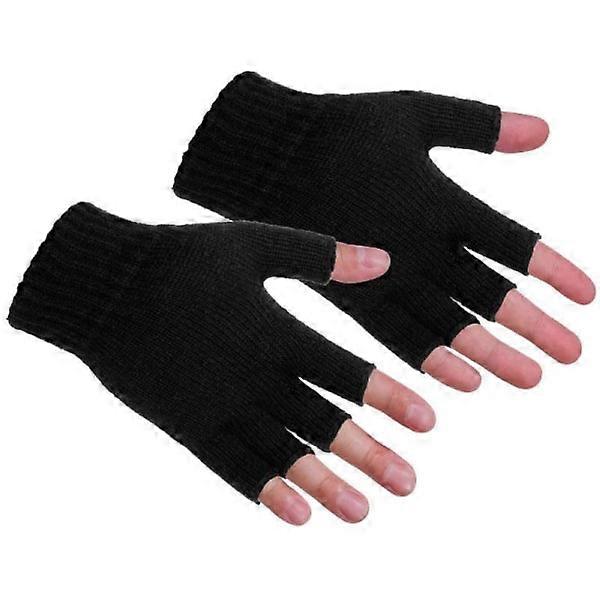 Square gloves - Fingerless gloves - different colors Black one size