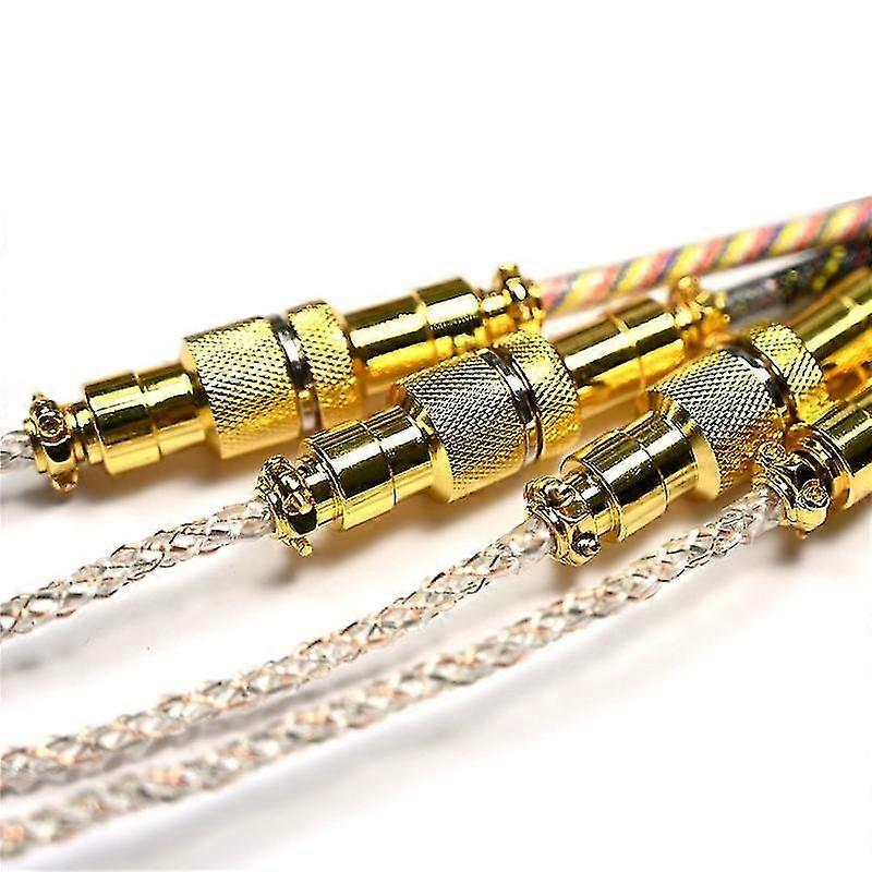 Type C To Usb Data Cable Mechanical Keyboard Coiled Cable Rgb Light-emitting Cable Game Keyboard Ca