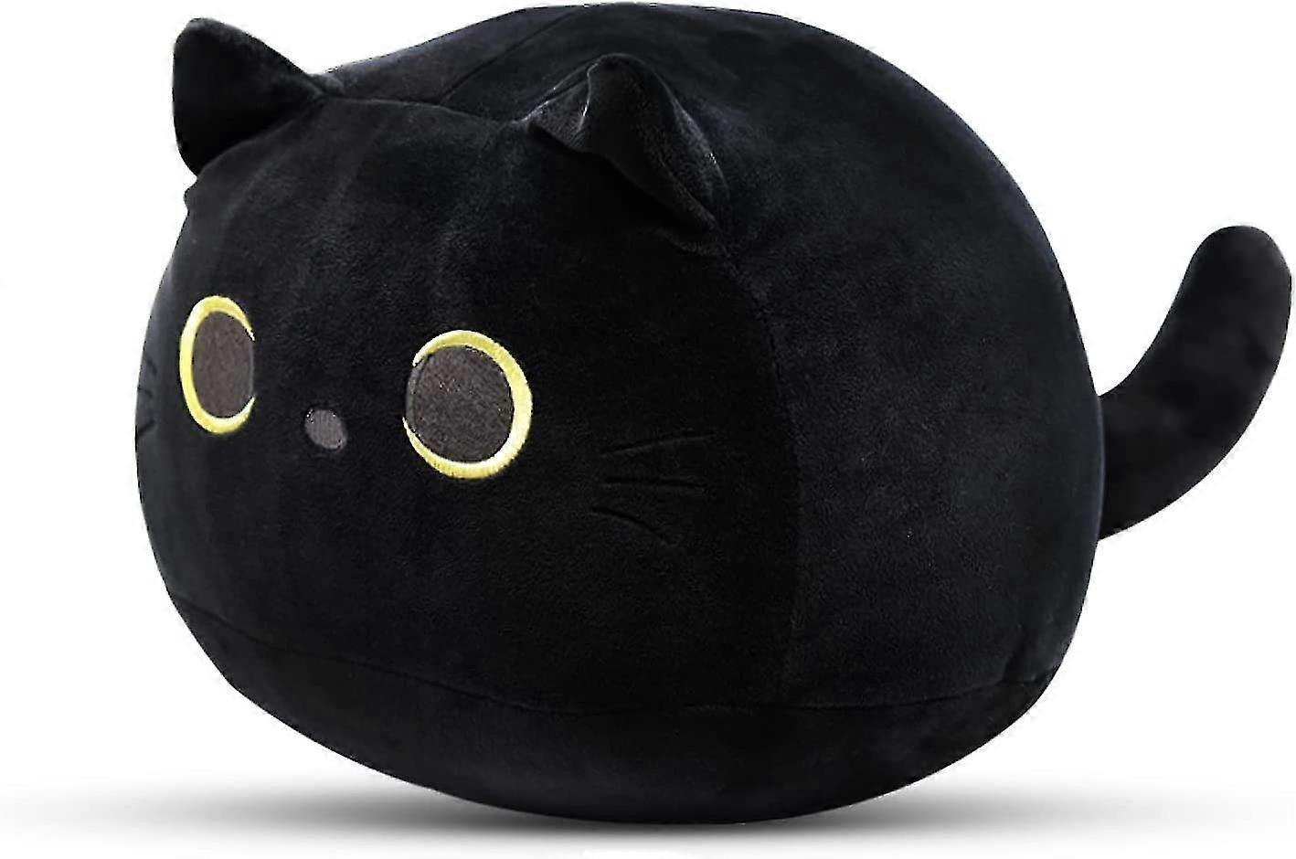 8" Black Cat Plush Toy Black Cat Pillow