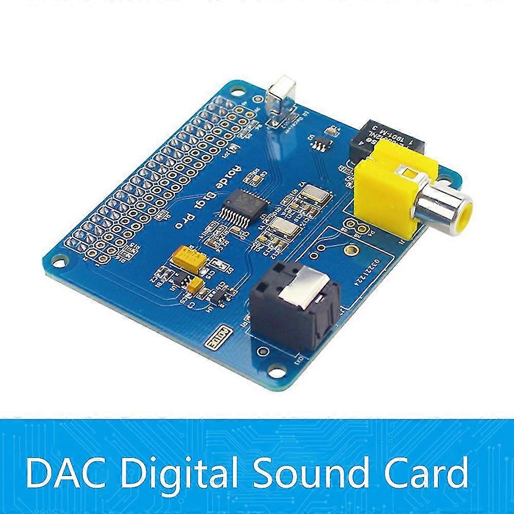 HIFI DAC Digital Audio Decoding – Coaxial/Fiber/I2S Für Raspberry Pi 3/4B