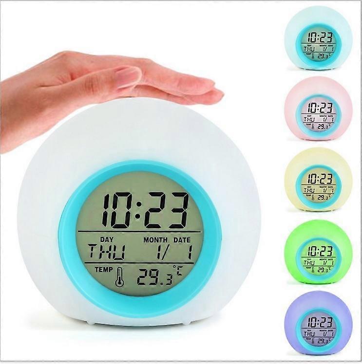 Children's Digital Alarm Clock Creative Round Perpetual Calendar