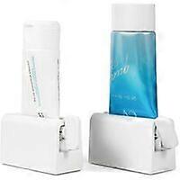 2 pcs Rolling Tube Toothpaste - Toothpaste Squeezer Seat Holder Swivel Face Bathroom Toothpaste Dispenser