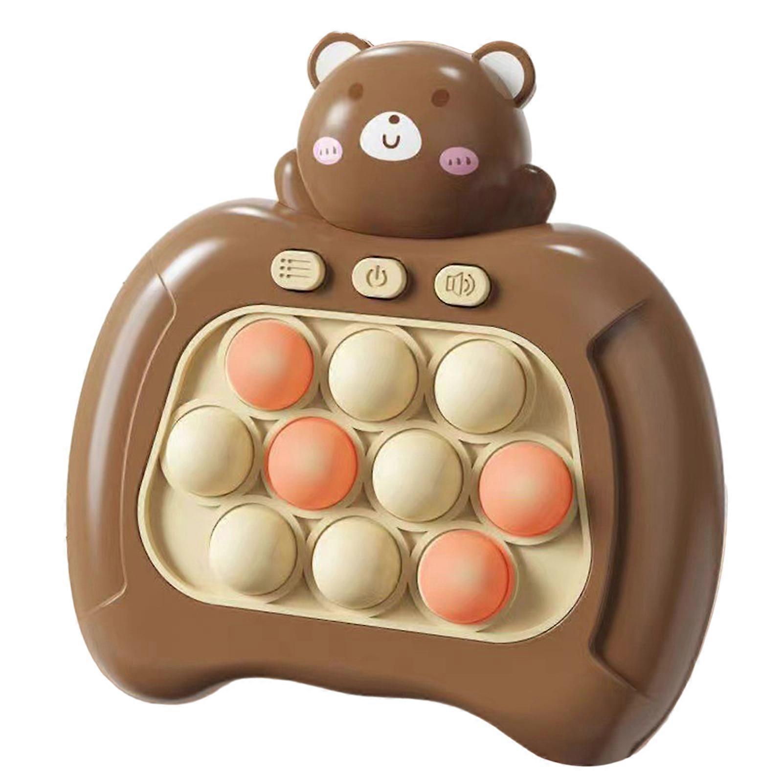 Kids Push Bubble Game Console with 4 Modes Handheld Whack-a-mole Toy Interesting Reaction Training Challenge Games Kill Time Stress Relief Toy Birthda