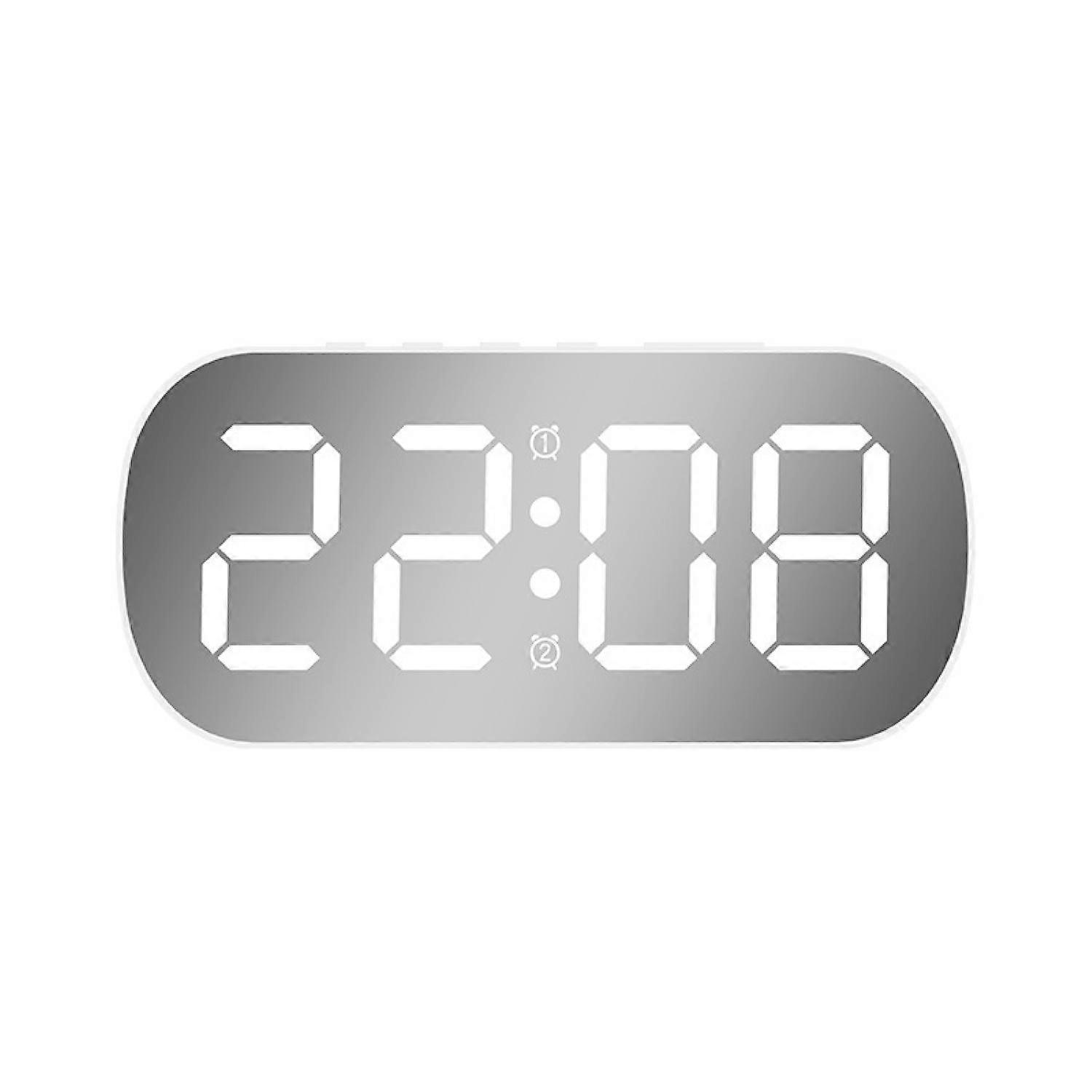 Electronic clock with white LED digital display