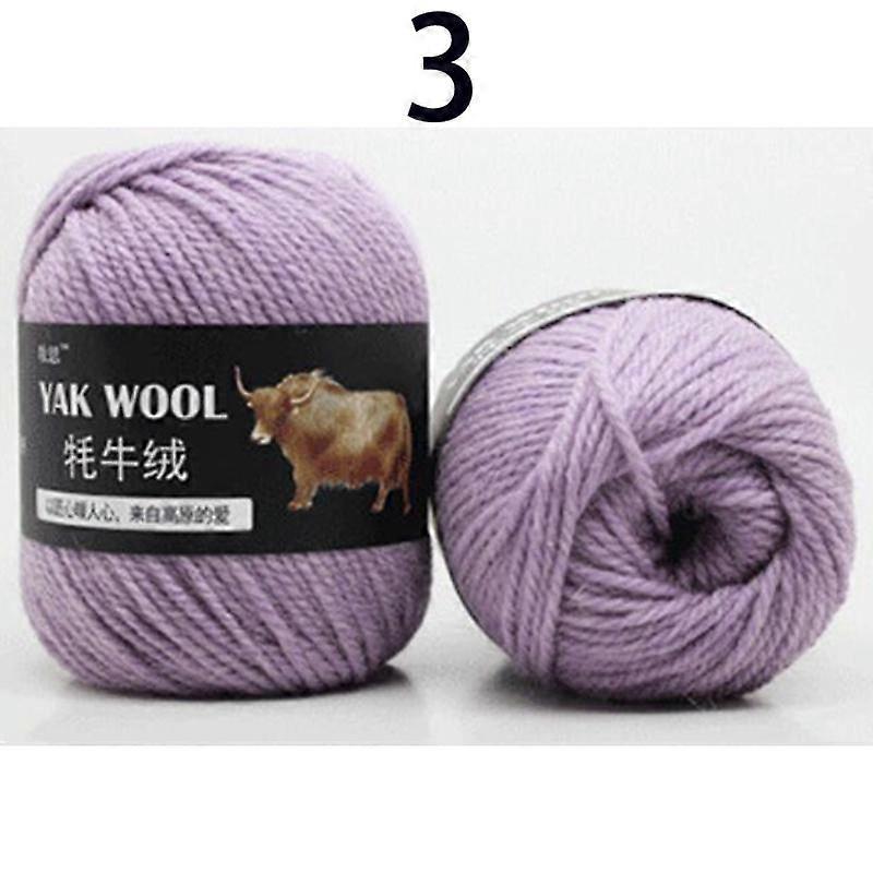 Multi-colour Yak Wool Yarn Stick Needle Knitting Scarf Jacket Thread Hand Knitting Medium Thick Thread Soft Woolen Threads