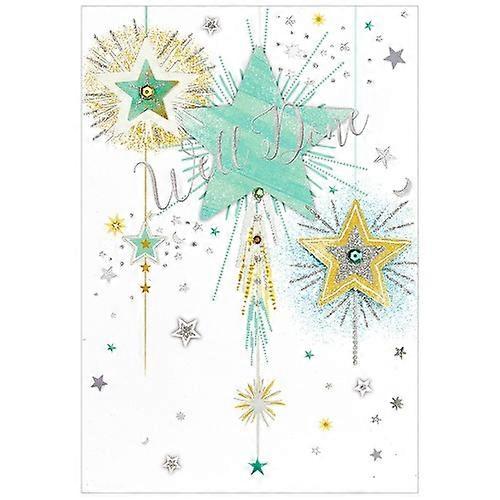 Simon Elvin Isabel Garden Well Done Stars Greetings Card (Pack of 6)