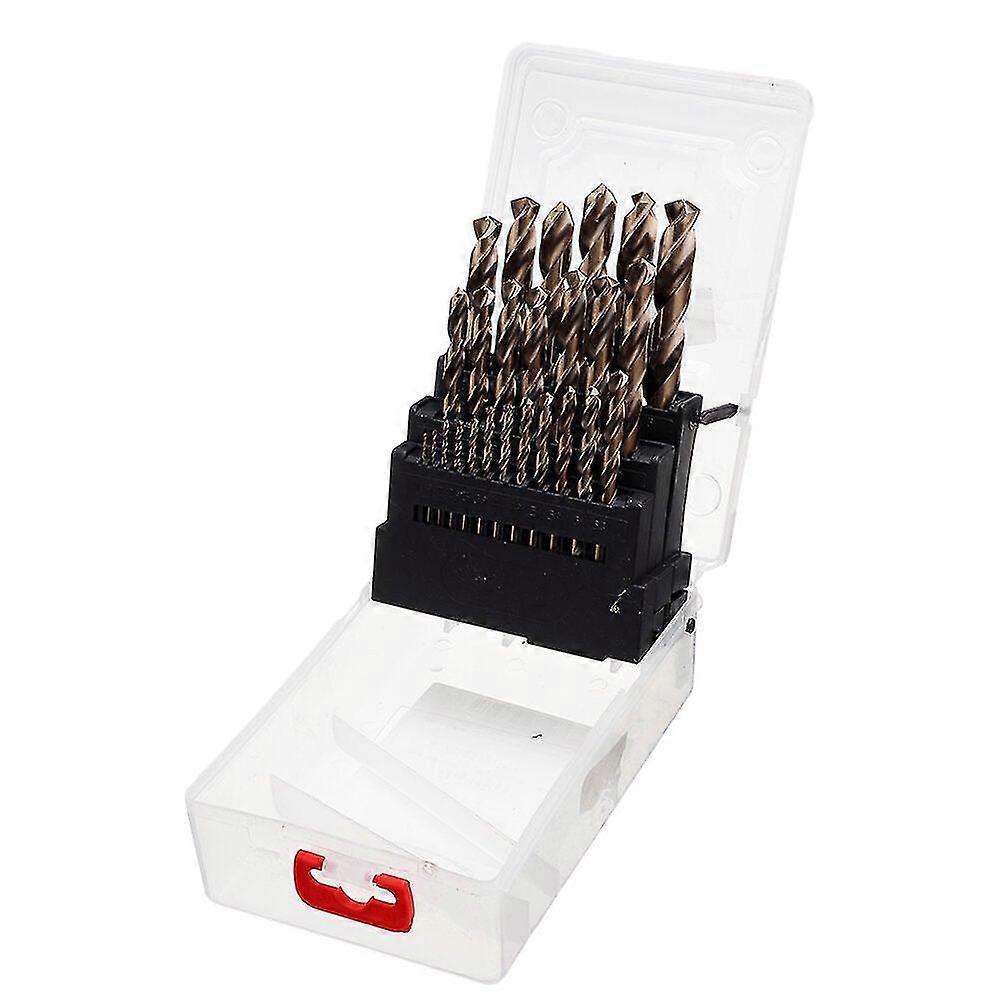 M35 cobalt drill bit set hss-co jobber length twist drill bits with plastic case