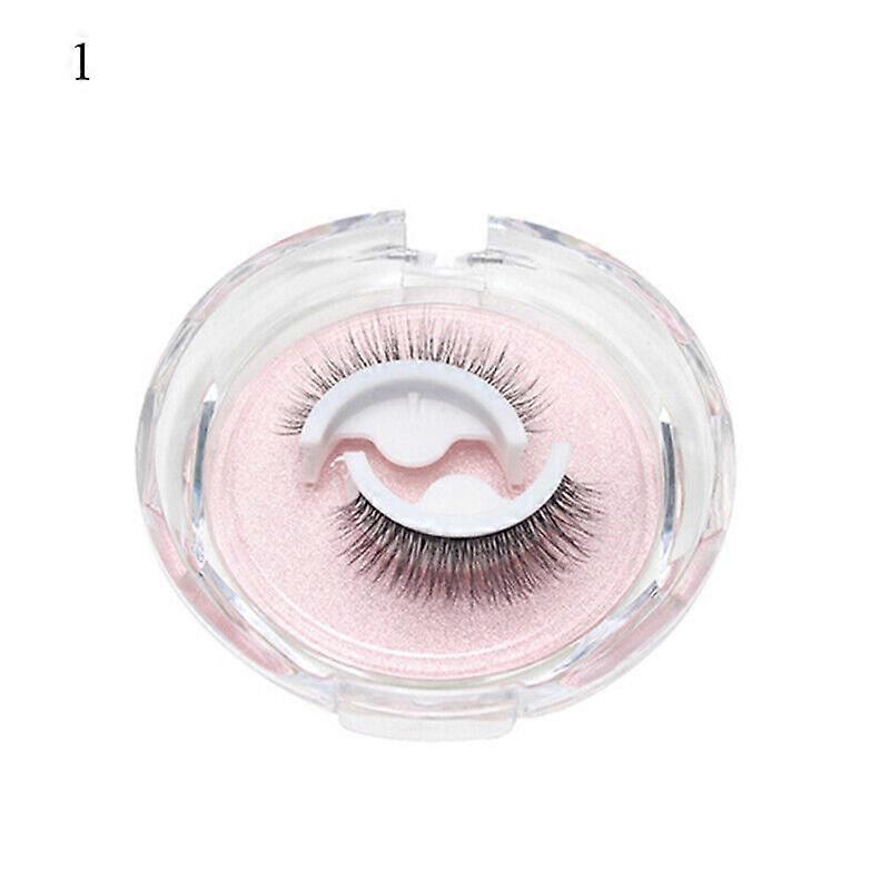 2/6pcs Reusable Self-Adhesive Eyelashes Natural Multiple Reversible Glue-Free