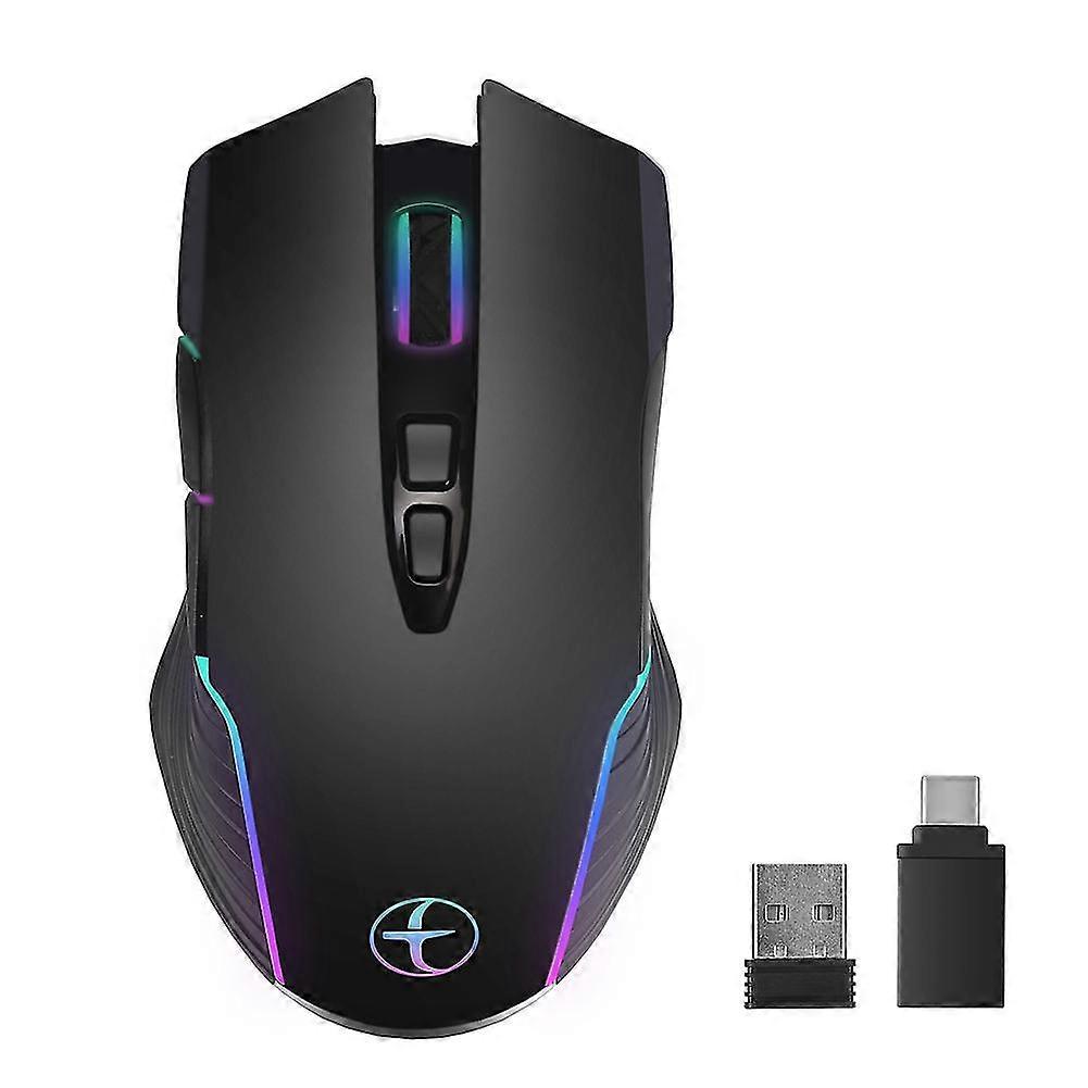 Wireless Mouse Mouse Jiggler Mouse Mover Led Rechargeable 2.4g Mause Ergonomic Mini Mouse Usb Optic