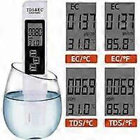 TCGG-Testeur de qualit de l'eau 3 en 1, testeur de temprature et de puret de l'eau, avec cran LCD numrique, PPM