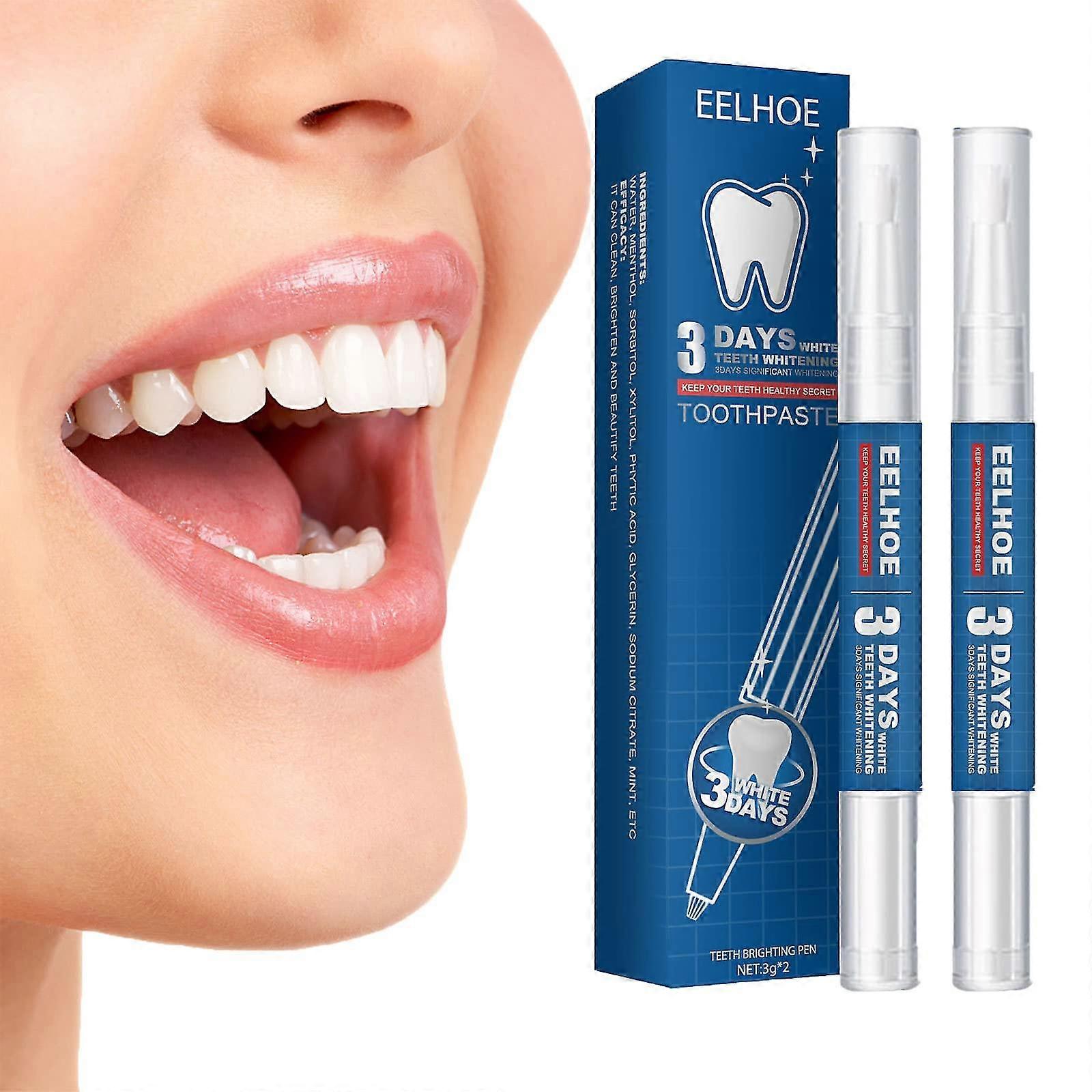 2 حزمة تبييض الأقلام مهنيا بفعالية وبسرعة إزالة البقع الناجمة عن القهوة الشاي النبيذ الأحمر التبغ الكحول