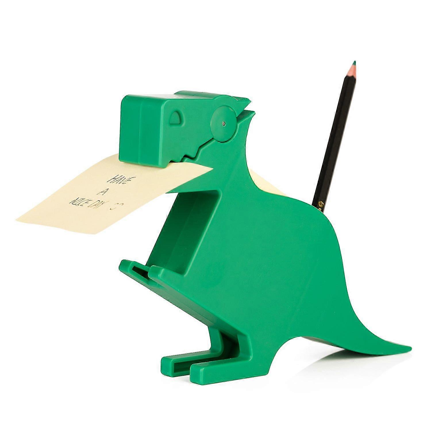 Memo Holder Desktop Note Pad Dispenser Dinosaur Pen Holder Multi-functional Clip